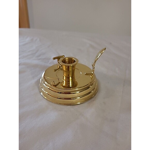 Partylight Brass Coated Tapered Candle Holder Base ONLY - Picture 3 of 7